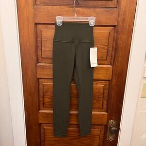 Lululemon Align HR Pant 25" Dark Olive sz 2 NWT's $98 Women's